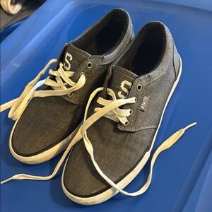 STATE Black and White Sneakers with Canvas Upper